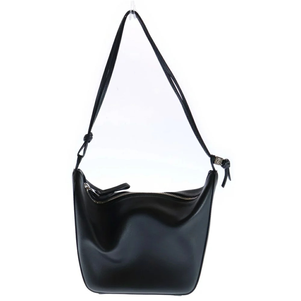 LOEWE Anagram Hammock Hobo Calf Leather Handbag Black - Picture 2 of 6